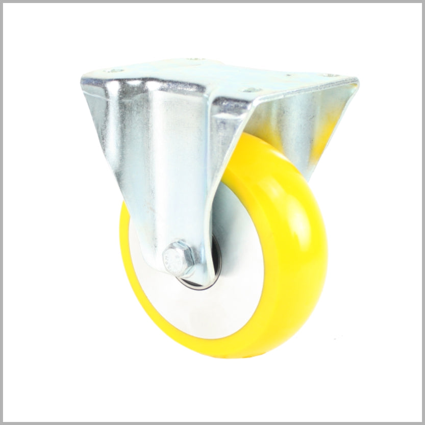 Rueda giratoria de 200 mm, de poliuretano, con borde abombado y rodamiento de bolas - B-L/690KBA/200/50