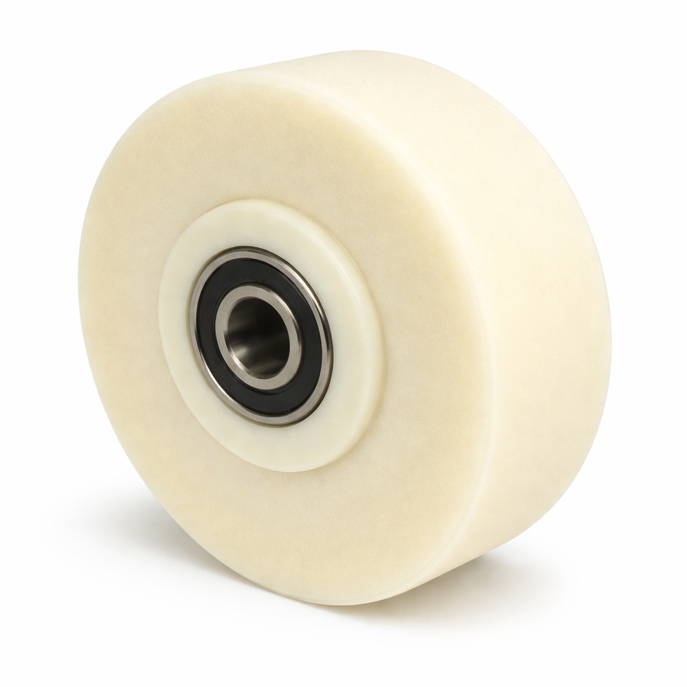 Schwerlastrad PA6G Ø50 mm | Breite 40 mm | Bohrung Ø12 mm | 300 kg Lauffläche flach Art.Nr. 2505KFL/50/40/50/12