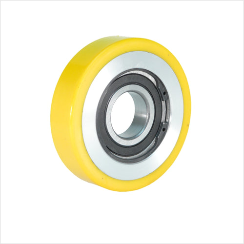 Führungsrolle 125×25 mm Polyurethan/Alu Kugellager 260 kg Bohrung Ø25 mm