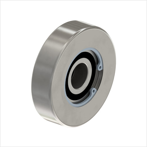 Führungsrolle 80×22 mm Edelstahl 1.4301 Kugellager 200 kg Bohrung Ø20 mm