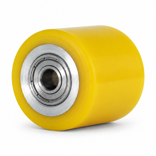 50 × 40 mm Polyurethan-Rad mit Alu-Vollkern, flach – Serie 690
