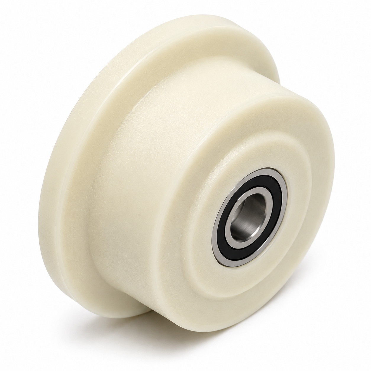 Rueda con pestaña de 100 x 55 mm fabricada en poliamida